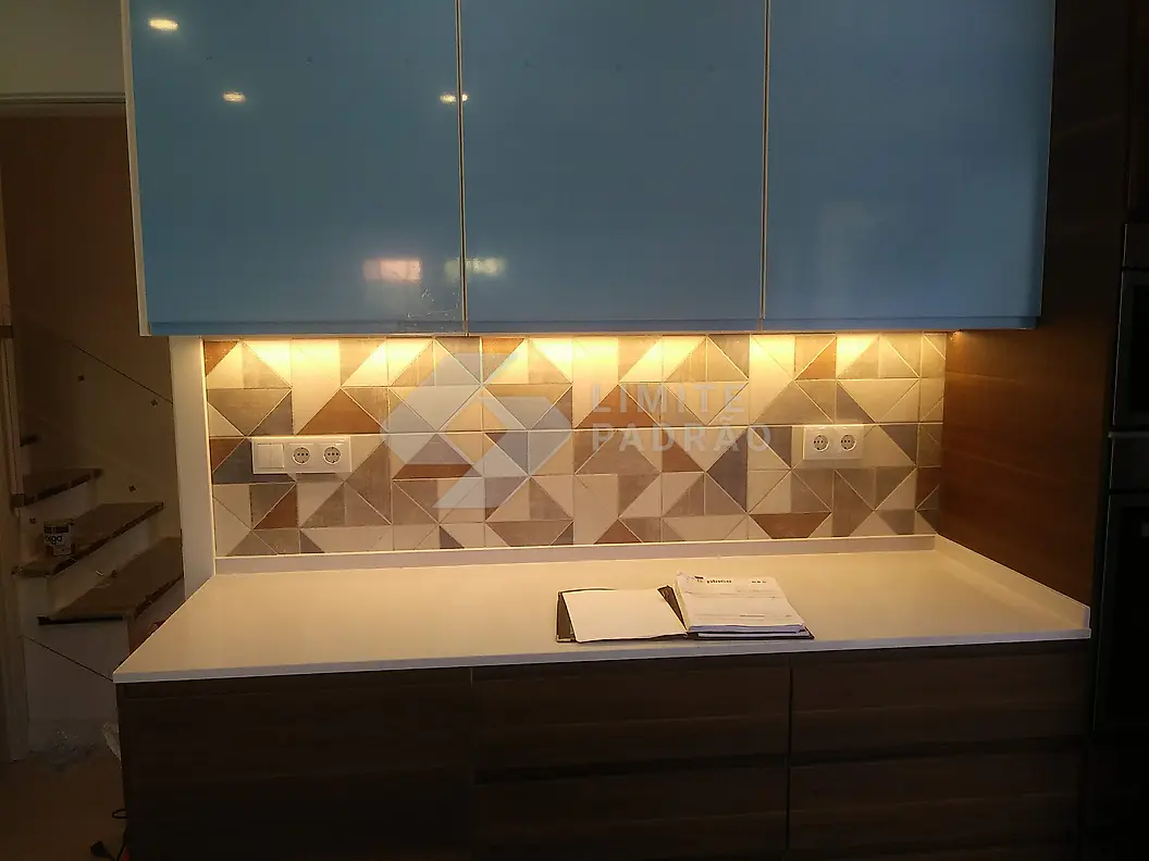 Cozinha: azulejo geométrico